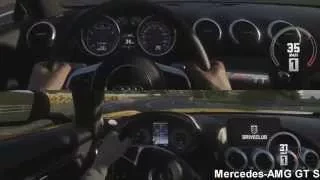 Audi TT RS Coupe Plus vs Mercedes-AMG GT S drag race (DriveClub)