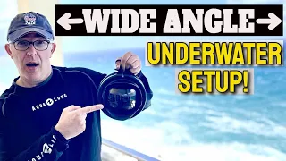 Wide Angle Wet Lens and Setup for Underwater Photography and Video