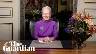 Denmark's Queen Margrethe II announces abdication on live TV