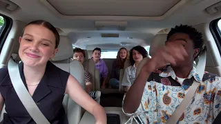 Millie Bobby Brown and Stranger Things Cast Singing 'Big Poppa' 4K #milliebobbybrown #strangerthings