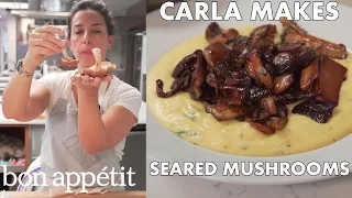 Carla Sears Mushrooms to Crispy Golden Perfection | From the Test Kitchen | Bon Appétit