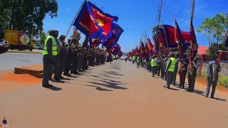 Grand Royal entrance of Salvation Army General, TC & TPWM at the THQ Kakamega, Kenya West Territory