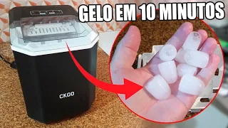 ESSA MÁQUINA Faz GELO em 10 MINUTOS! Análise Ice Maker CKGO