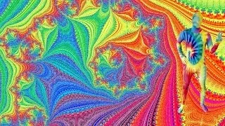 Spirale du zentaï hippie dans l'ensemble de Mandelbrot, hard zoom 10^208