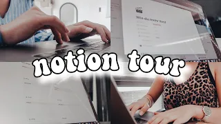 WIE ICH MEIN GESAMTES LEBEN ORGANISIERE & PLANE | Notion Tour + Tutorial (deutsch)