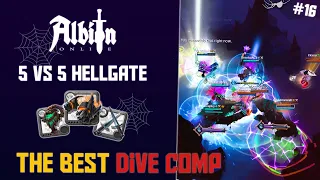 Albion Online - 5V5 Hellgates / The Best Comp For Dive / Hallowfall POV #16