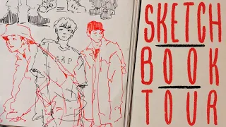 Sketchbook tour 2021 | Only drawing with pen