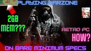 Warzone can run on below minimum requirements, here's how.