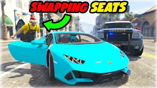 GTA 5 Roleplay - SWITCHING TO PASSENGER SEAT WHILE PULLED OVER!!!