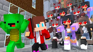 Maizen Sisters : Baby Mikey and JJ vs Girl Apocalypse (Maizen Minecraft Animation)