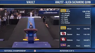 Felicia Hano 2019 Vault at NCAA Finals 9.8875