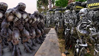 T-45 & T-800 Terminator vs 2,000,000 Hellknight | Ultimate Epic Battle Simulator 2 | UEBS 2