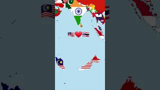Country That Love Thailand 🇹🇭❤️ (request) #short #country #thailand #india #france