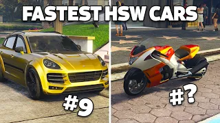 GTA Online: Best & Fastest HSW Cars (Ranked by Top Speed)