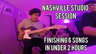 NASHVILLE Studio Session! | Finishing 6 Songs In Under 2 Hours For An Album!