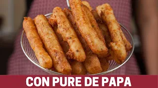 Palitos de Papa con Queso - aperitivo delicioso de papa con queso