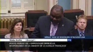 Le député Maka Kotto défend la langue française