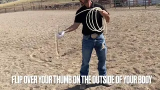 Roping Lesson 0.5 Parts of a Rope, Build a Loop, Feed and Swing