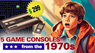 5 GAME CONSOLES from the 70s. ...The whole of America played in them!!!🗽