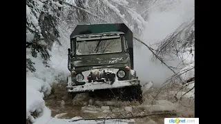 Дорога к загородному дому.  Сибирь, Ноябрь, Unimog