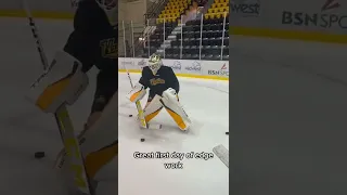 First Day of Edge Work [Goalie Skating Drills]