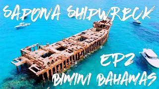 Sapona Shipwreck | Bimini Bahamas | Mavic Air | SS Sapona | Sea Hunt Boat | Bimini Crossing