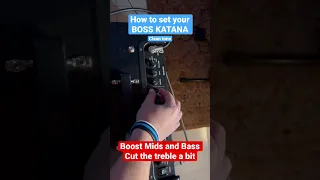 How to set your Boss Katana for David Gilmour tones! #shorts #gilmoursound #pinkfloyd