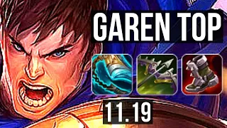 GAREN vs FIORA (TOP) | 7 solo kills, 1.6M mastery, 10/3/7, 300+ games | KR Master | v11.19