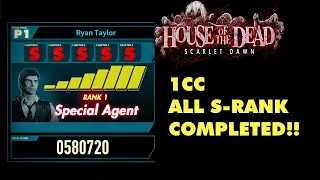 House of the Dead Scarlet Dawn (2018) 1CC All S-Rank Playthrough