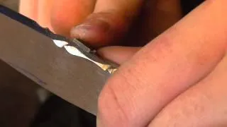 File work on a knife