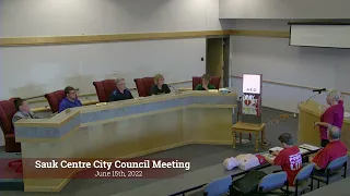 Sauk Centre City Council Meeting 6-15-22