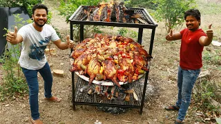 Juicy Whole Chicken Barbecue | Giant Whole Chicken Roast | How To Cook a Whole Chicken