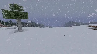 🌨 ❄️ Minecraft Relaxing Snow Storm Ambience w/vanilla music (10 Hours) ❄️ 🌨