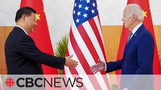 U.S. President Joe Biden speaks with Chinese President Xi at G20