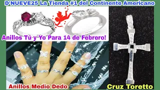 ❤️Anillos Tú y Yo/Broqueles ECONÓMICOS/Joyería para 14 de febrero