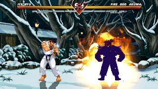 ICE RYU vs FIRE GOD AKUMA - The most epic fight ever made❗