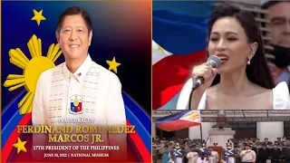 Toni Gonzaga sings National Anthem in Pres. Marcos Inauguration | Calapiz Tv