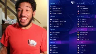 THIS UCL DRAW IS INSANE! | UEFA Champions League Group Stage Draw 2019 REACTION