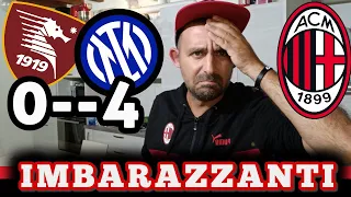 IMBARAZZANTI !! ( SALERNITANA-INTER 0-4 ) CATENACCIO E RIPARTENZE