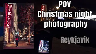 Fuji film XT3. POV Night Street Photography Reykjavik!