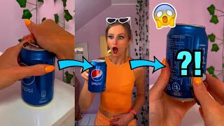 [ASMR] MYSTERY SURPRISE INSIDE EVERY SODA CAN?!😱 *SHOOK!🫢*  #Shorts