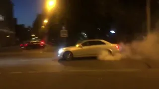 Дрифт на Mercedes Benz e200 (w212) сток