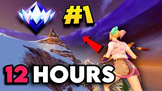 I Played RANKED Fortnite For 12 Hours STRAIGHT...