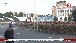 На Хрещатику провели першу репетицію параду до 30-річчя Незалежності України. Як це було