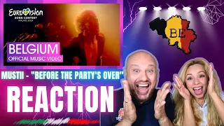 🇮🇹 Italian Reaction - Mustii - "Before the Party's Over" Eurovision 2024 Belgium 🇧🇪