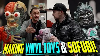 Unbox Industries Booth Tour, Splatterhouse, Retroband, Tetsuo & more! Full Interview! - Toy Con UK!