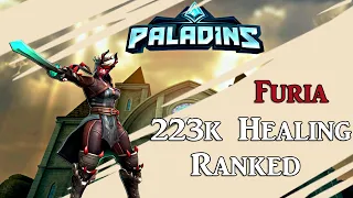 Рейтинговая игра - Фурия, 223000 исцеления (демка игры) | Paladins