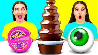 Chocolate Fountain Fondue Challenge | Prank Wars by HAHANOM Challenge