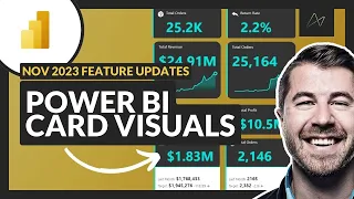 NEW Power BI Card Visual Nov 2023 | Full Tutorial from Basic to Advanced (PBIX File Included!)
