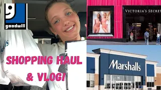 Shopping haul vlog! Marshall’s, Victoria’s Secret,walmart & thrift store